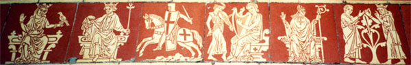 Encaustic church tiles