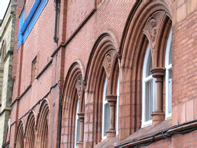 Extension to Manchester Municipal School of Art. W.J Neatby of Doulton terracotta