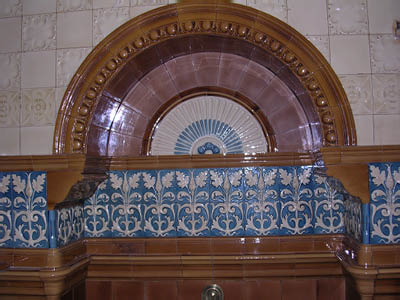 Royal York Hotel, tiles and Burmantofts faience